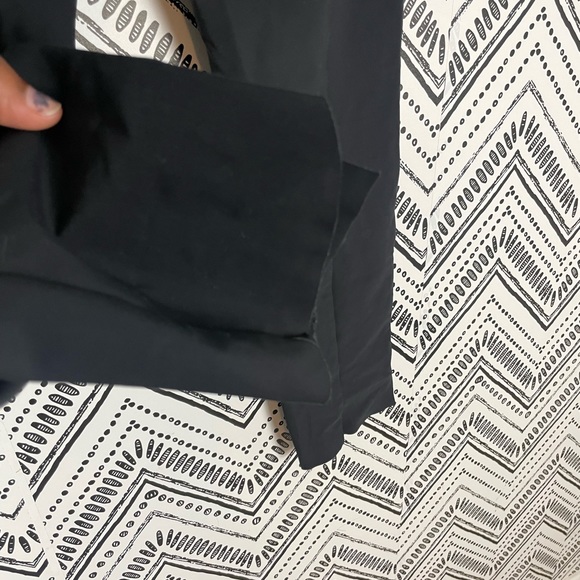 Women Athleta Black Stretch Slip on Smooth Ponte Stellar Trouser Pants Sz L Tall - Picture 9 of 10